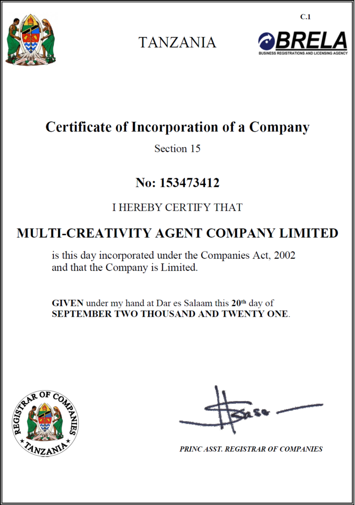 Multi-Creativity Agent Company Limited
