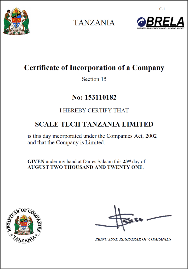 Scale Tech Tanzania Limited