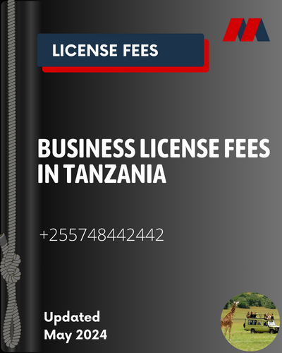 Business License Fees in Tanzania