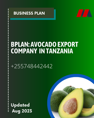 Avocado export company business plan