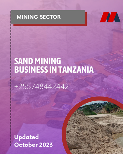 Sand mining business in Tanzania