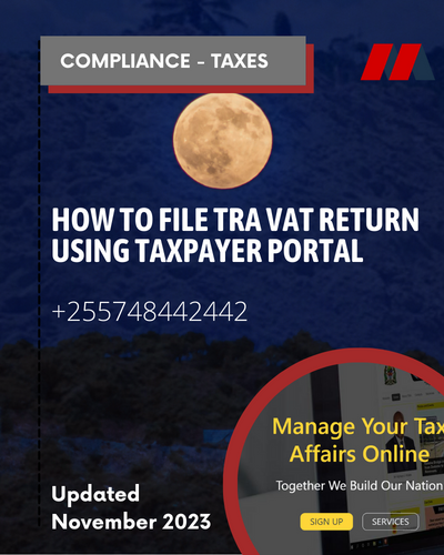 How to file TRA VAT return